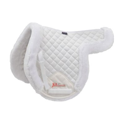 Shires Performance Supafleece Rimmed Shaped Pad - White