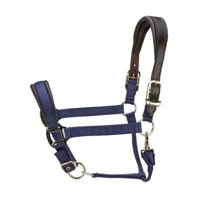 Shires ARMA Premium Nylon Halter w/Leather Padding - Navy