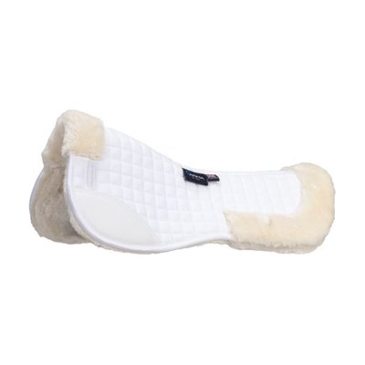 Shires ARMA Deluxe Cotton Half Pad - White/White