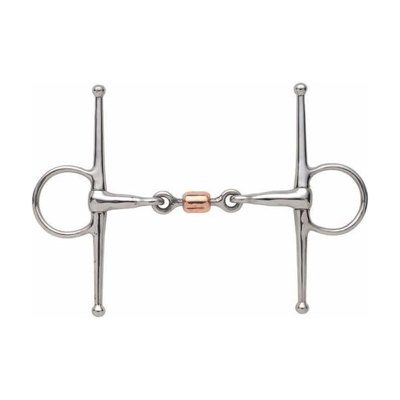 Shires Full Cheek Copper Peanut Snaffle Bit