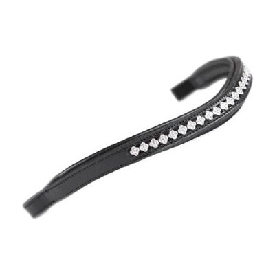 Shires Aviemore Flower Diamante Browband - Havana