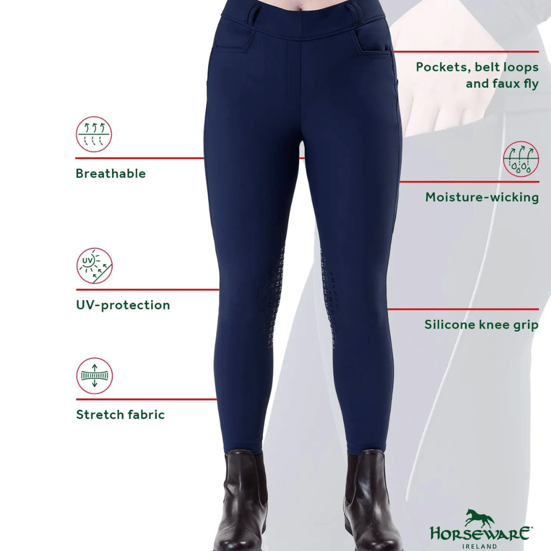 Horseware Easefit Hybid Knee Grip Riding Tights