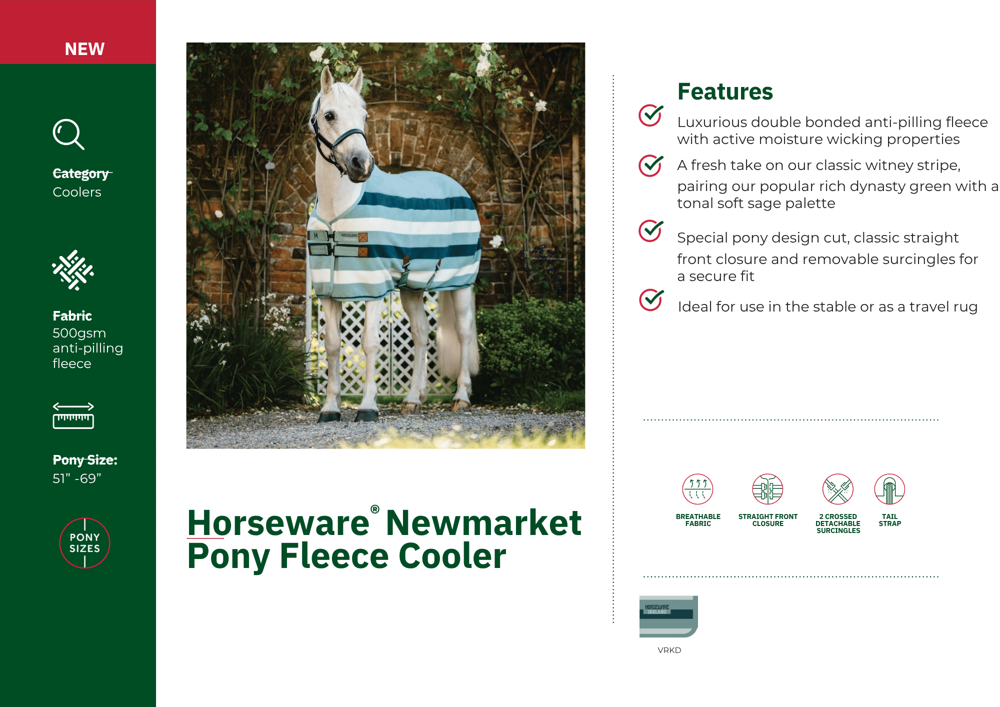 Horseware Newmarket Pony Fleece Cooler
