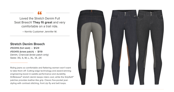 Kerrits Stretch Denim Bootcuts and Breeches