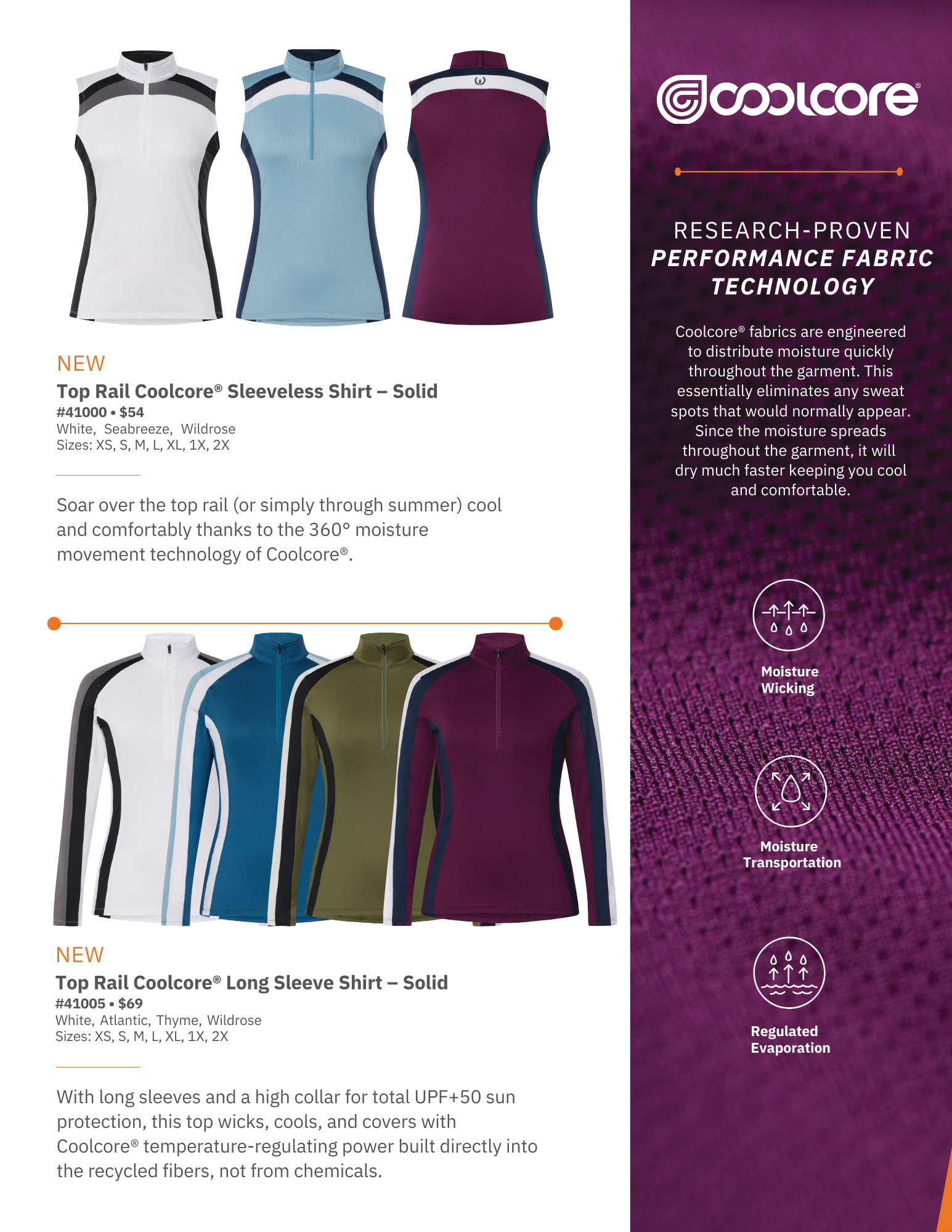 The Top Rail Coolcore Collection - 20% Off 