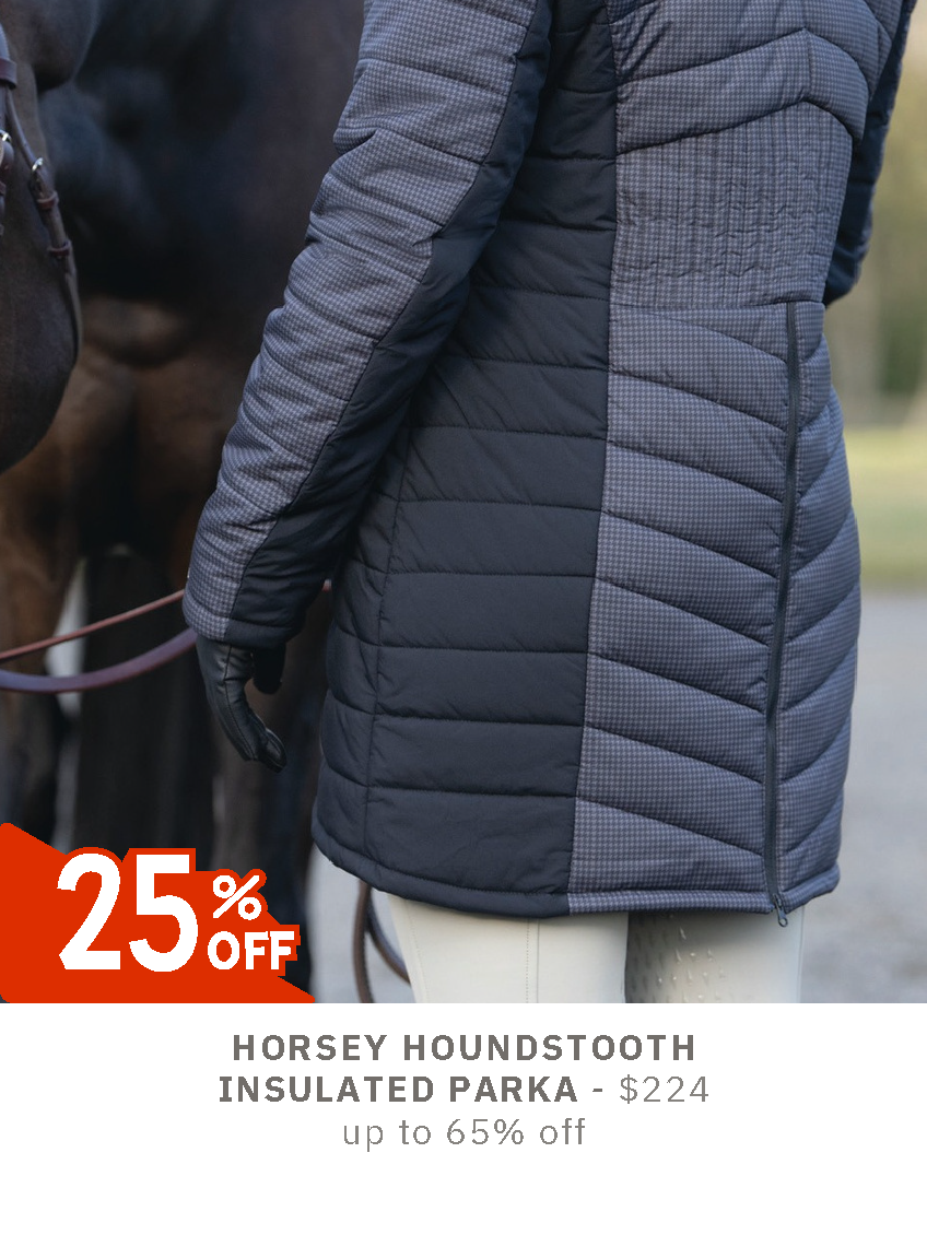 Kerrits Winter Sale - Horsy Houndstooth Insulated Parka