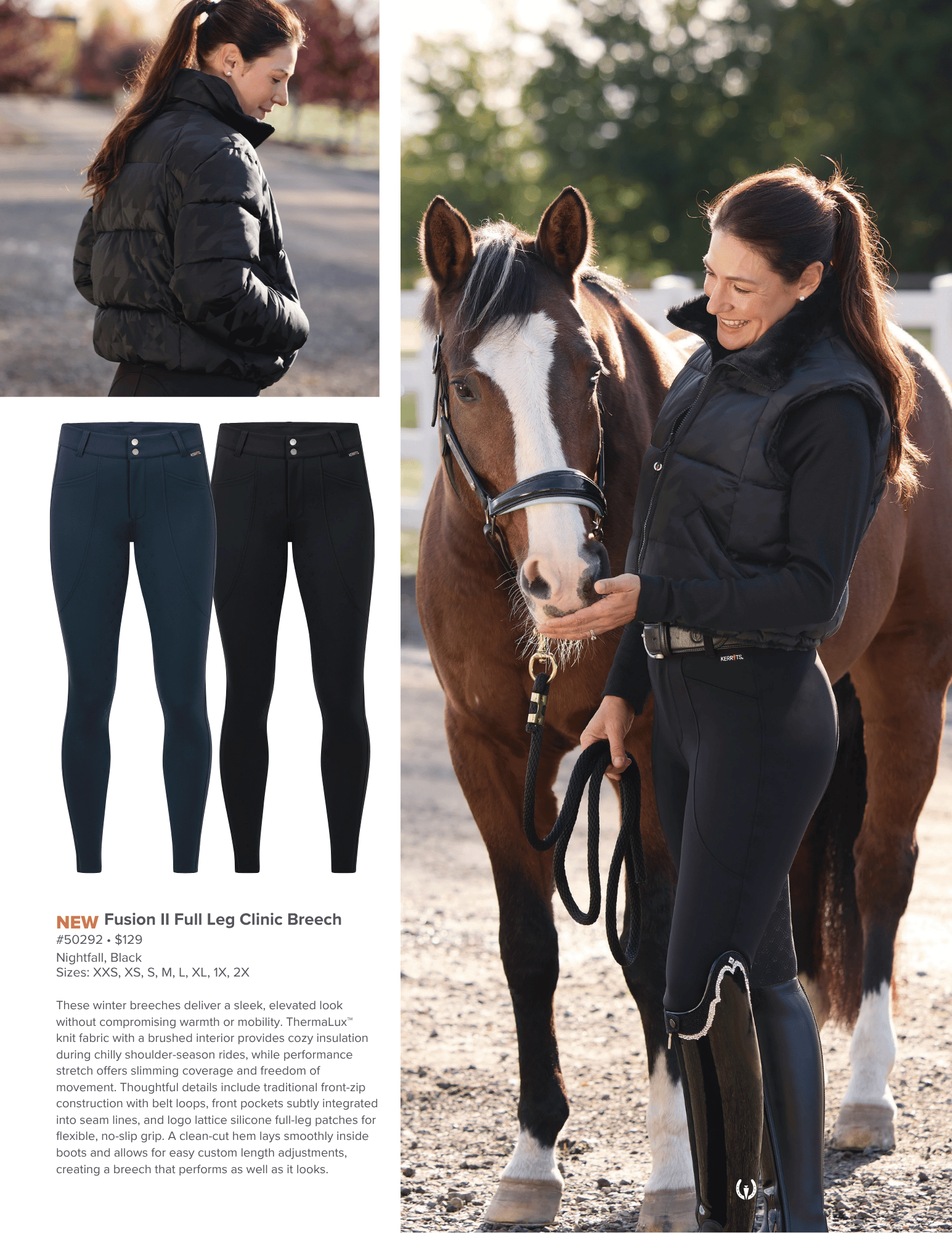 Kerrits Fusion II Full Leg Clinic Breech