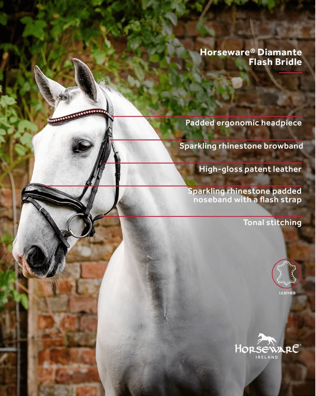 Horseware Diamante Flash Bridle