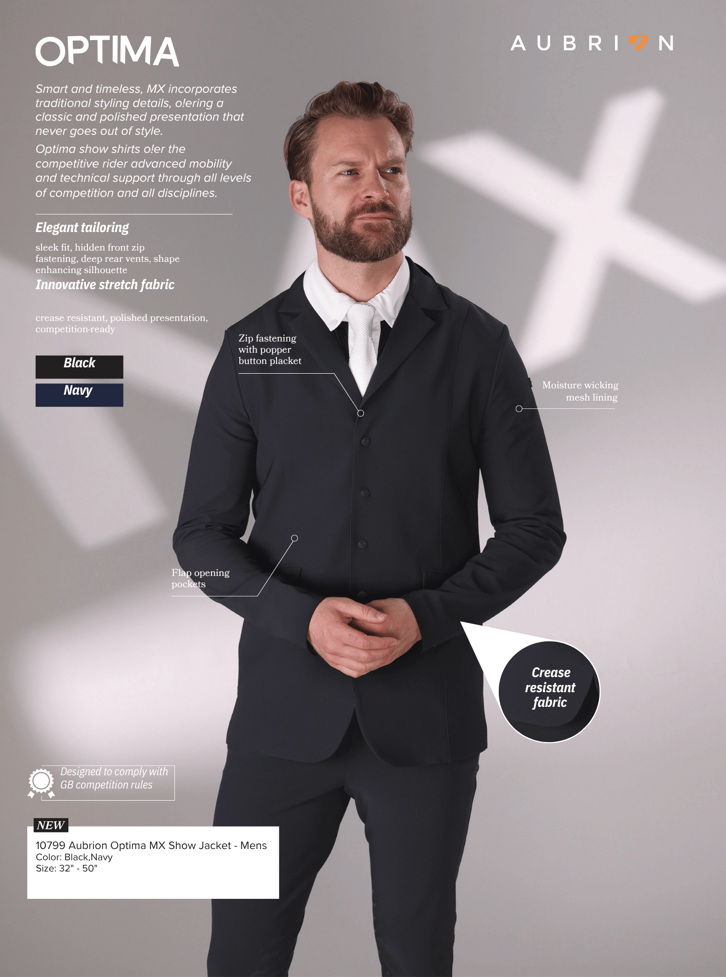 Aubrion Optima Men's MX Show Jacket