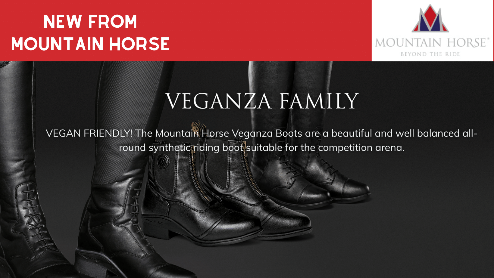 New from Mountain Horse - The Veganza Family of Riding Boots