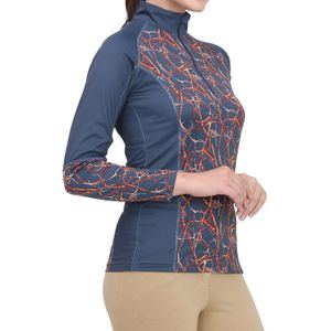 Equine Couture Women's Snaffle Bridles Sport Shirt - Navy