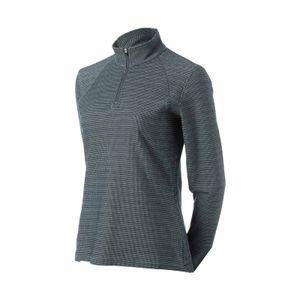 Equinavia Women's Lara Houndstooth Quarter Zip - Navy/White