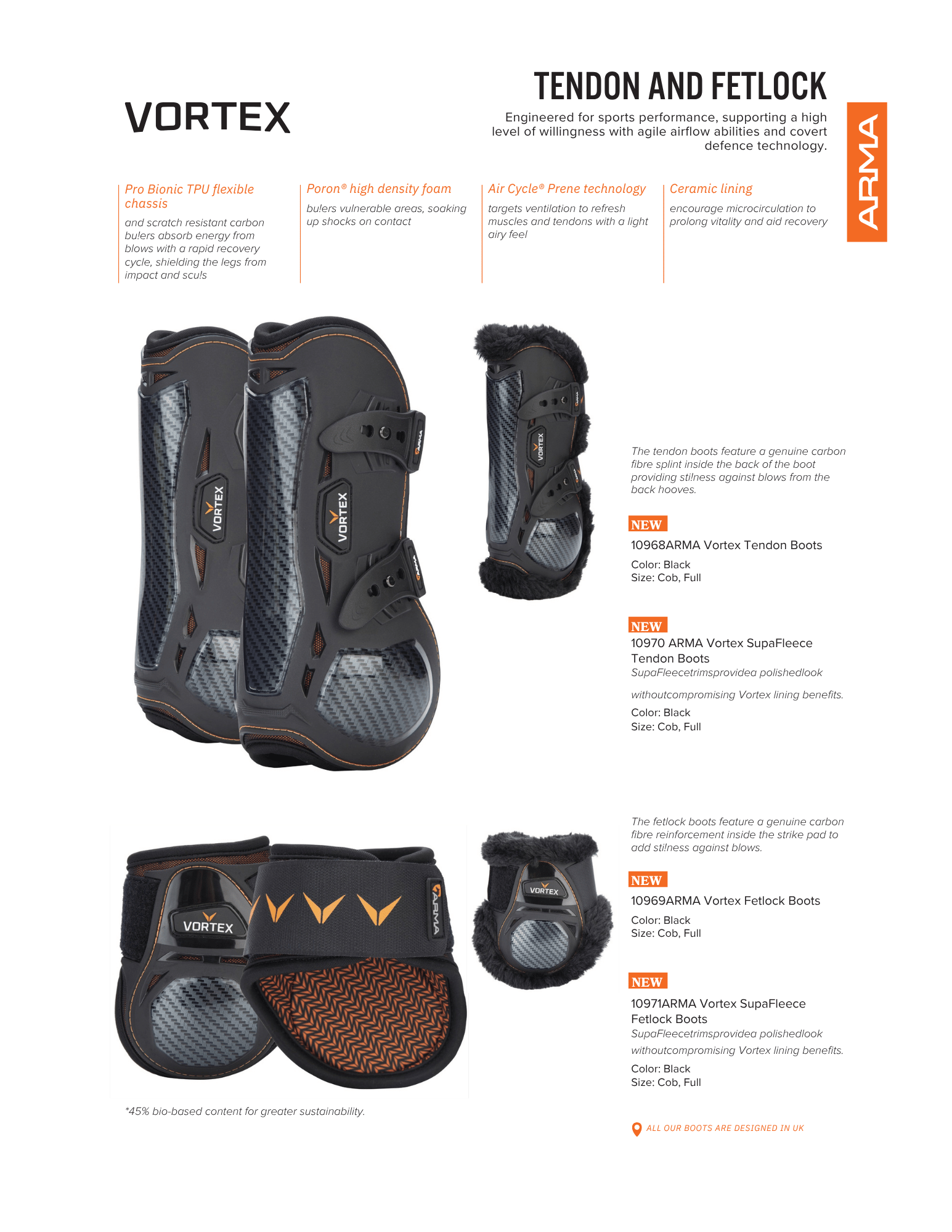Shires ARMA Vortex Tendon & Fetlock Boots