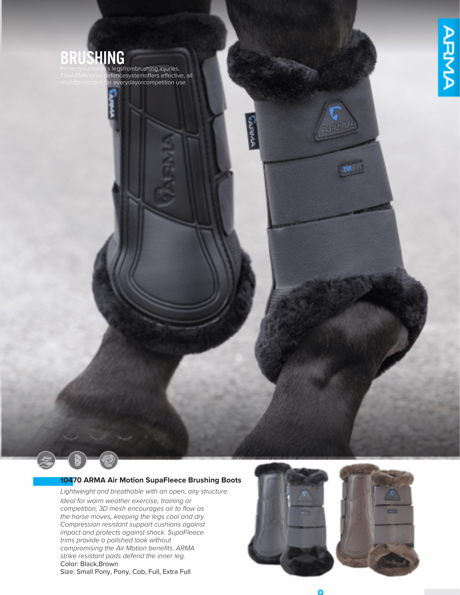 ARMA Air Motion SupaFleece Brushing Boots