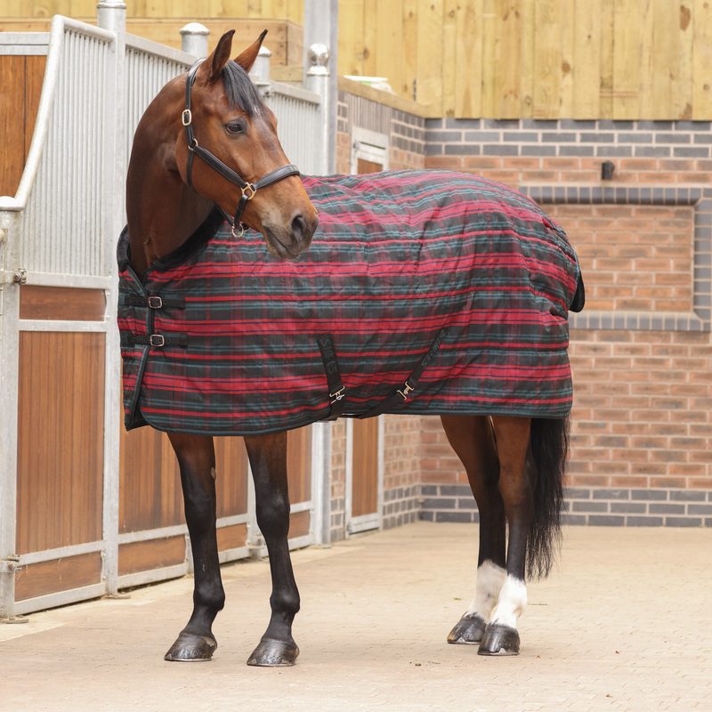 Shires Tempest Plus 200 Stable Rug - Red Tartan
