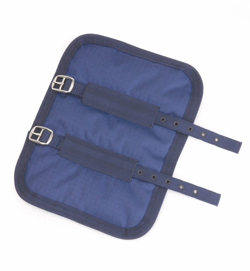 Shires Chest Expander panel in black with two buckle straps