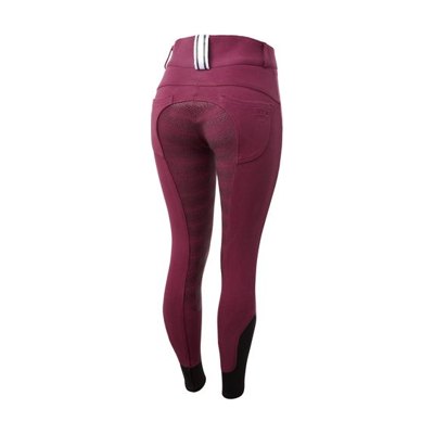 Horze Women's Full Seat Breeches w/Elastic Leg - Potion Purple