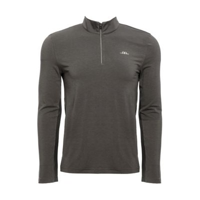 Alessandro Albanese Men's Cleancool Half Zip Long Sleeve Shirt - Grey