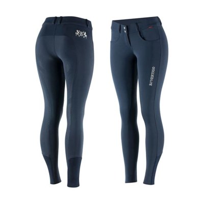 B Vertigo Women's Meghan Silicone Full Seat Breeches - Dark Navy