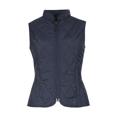 Horze Women's Classic Quilted Vest - Peacoat Dark Blue