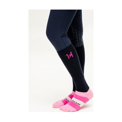 Horseware Newmarket Athletix Socks - Pink Stripe