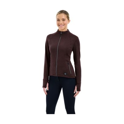 RJ Classics Women's Kira Full Zip Jacket - Plum Perfect Heather