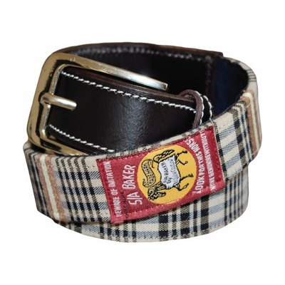 5/A Baker Women's Classic Plaid Belt - Brown/Plaid