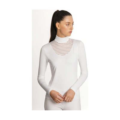 Horseware Women's Lisa Technical Long Sleeve Competition Shirt - White