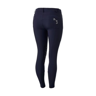 Horze Women's Kaitlin Knee Patch Breeches - Peacoat Dark Blue