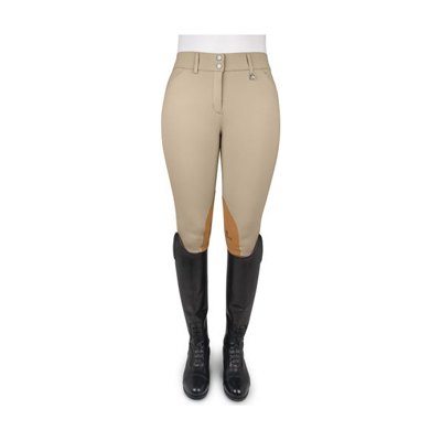 Romfh Women's Willow Knee Patch Euroseat Breeches - Show Tan