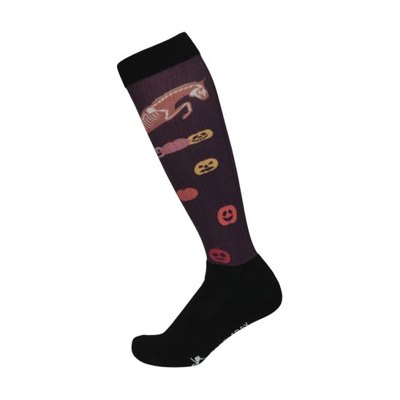 Dapplebay Women's Halloween Slick Boot Socks - Pumpkin Jumper