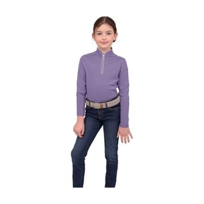 Chestnut Bay Kids' Performance Rider SkyCool Long Sleeve Shirt - Lavender