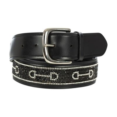 Equinavia Erika Crystal Bit Belt - Black