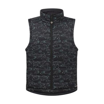 Kerrits Kids' Ride The Wind Reversible Quilted Vest - Black/Black