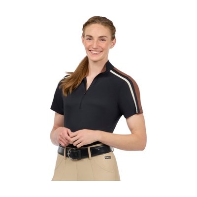 Kerrits Women's Agility Solid Coolcore Short Sleeve Shirt - Black