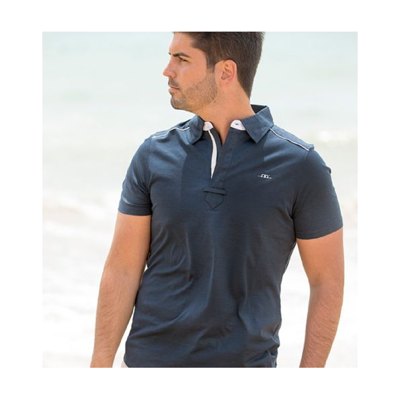 Horseware Men's Prato Classic Polo - Ombre Blue