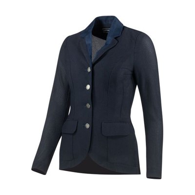 B Vertigo Women's Gabrielle Mesh Show Jacket - Navy Dark Blue