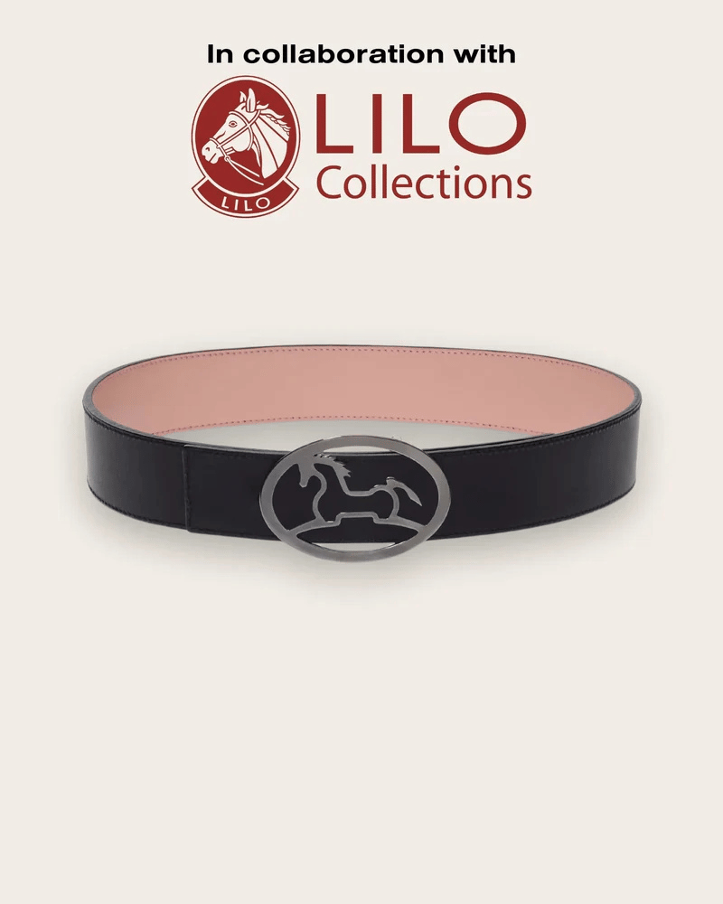 Bobbie Reversible Belt - Black/Blush