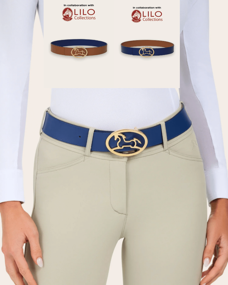 Bobby Reversible Belt - Camel/Twilight Blue