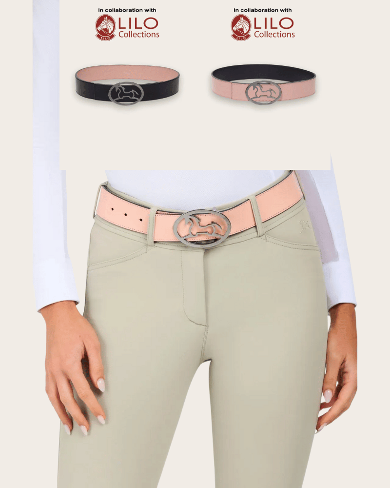 Bobbie Reversible Belt - Black/Blush