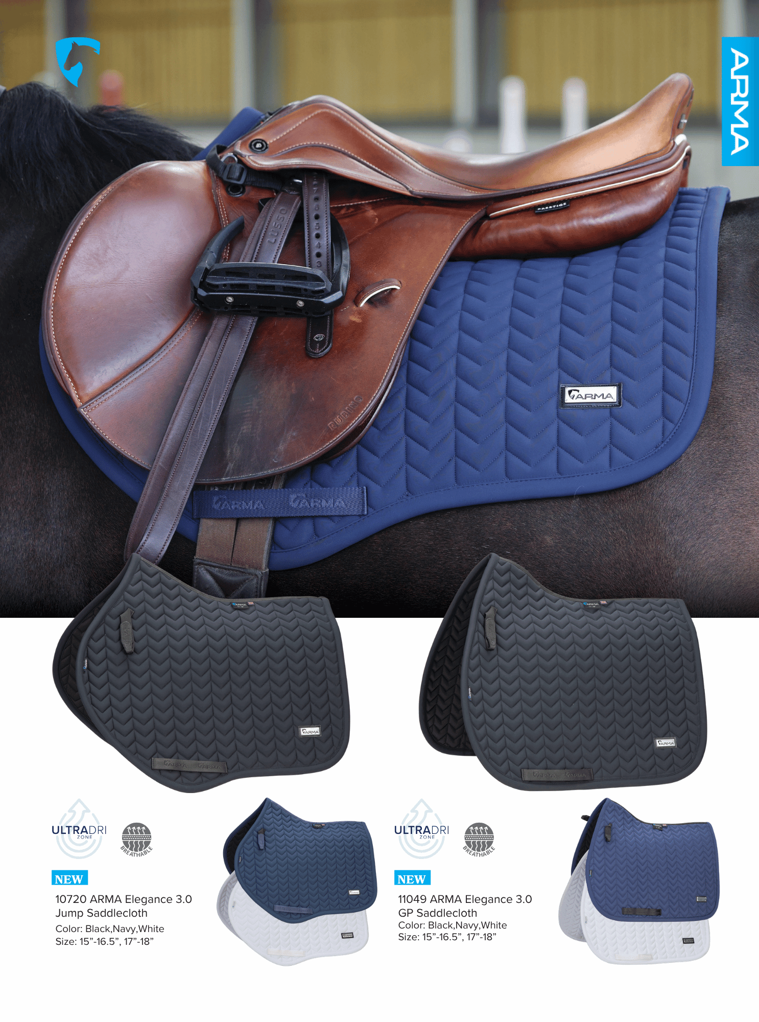 ARMA Elegance 3.0 Saddle Pads