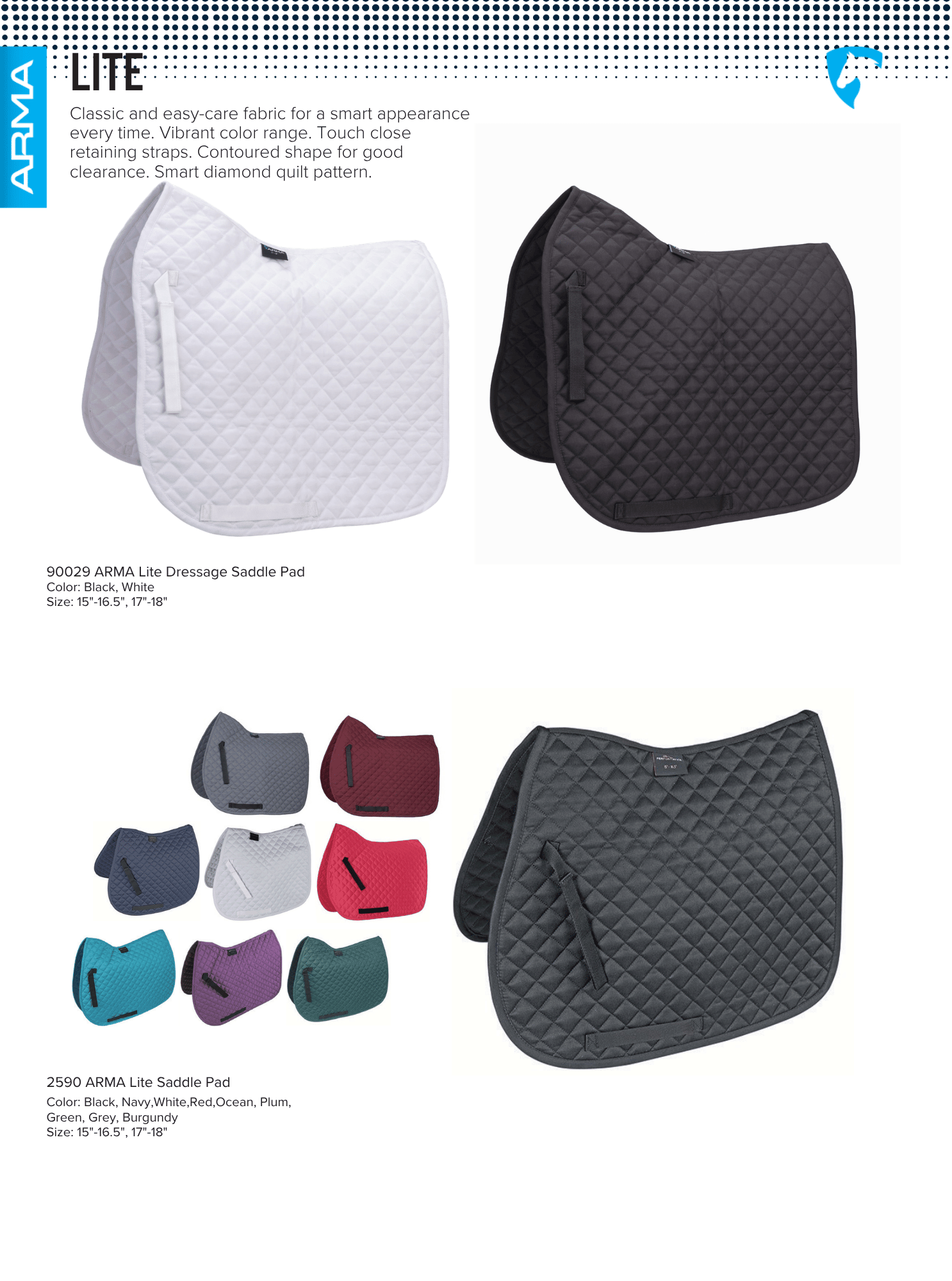 ARMA Lite Saddle Pads