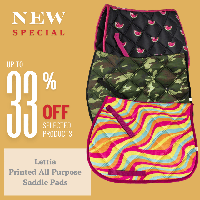 Lettia Printed AP Saddle Pads