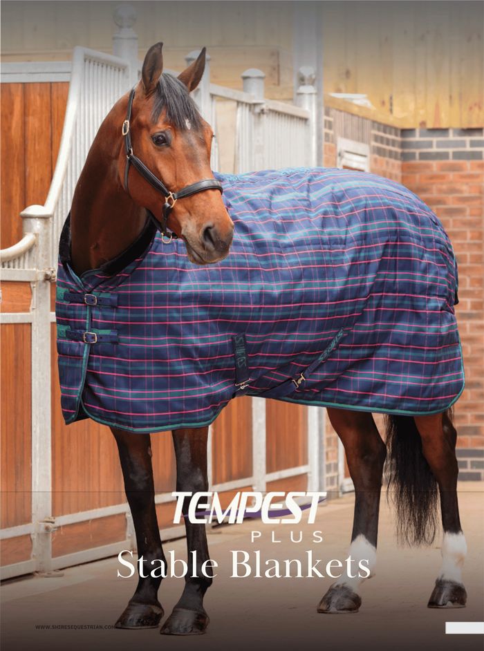 Shires Tempest stable blankets, catalog page