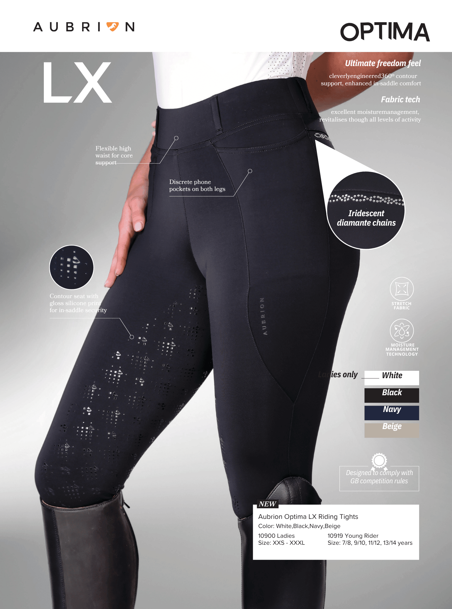 Aubrion Optima LX Riding Tights