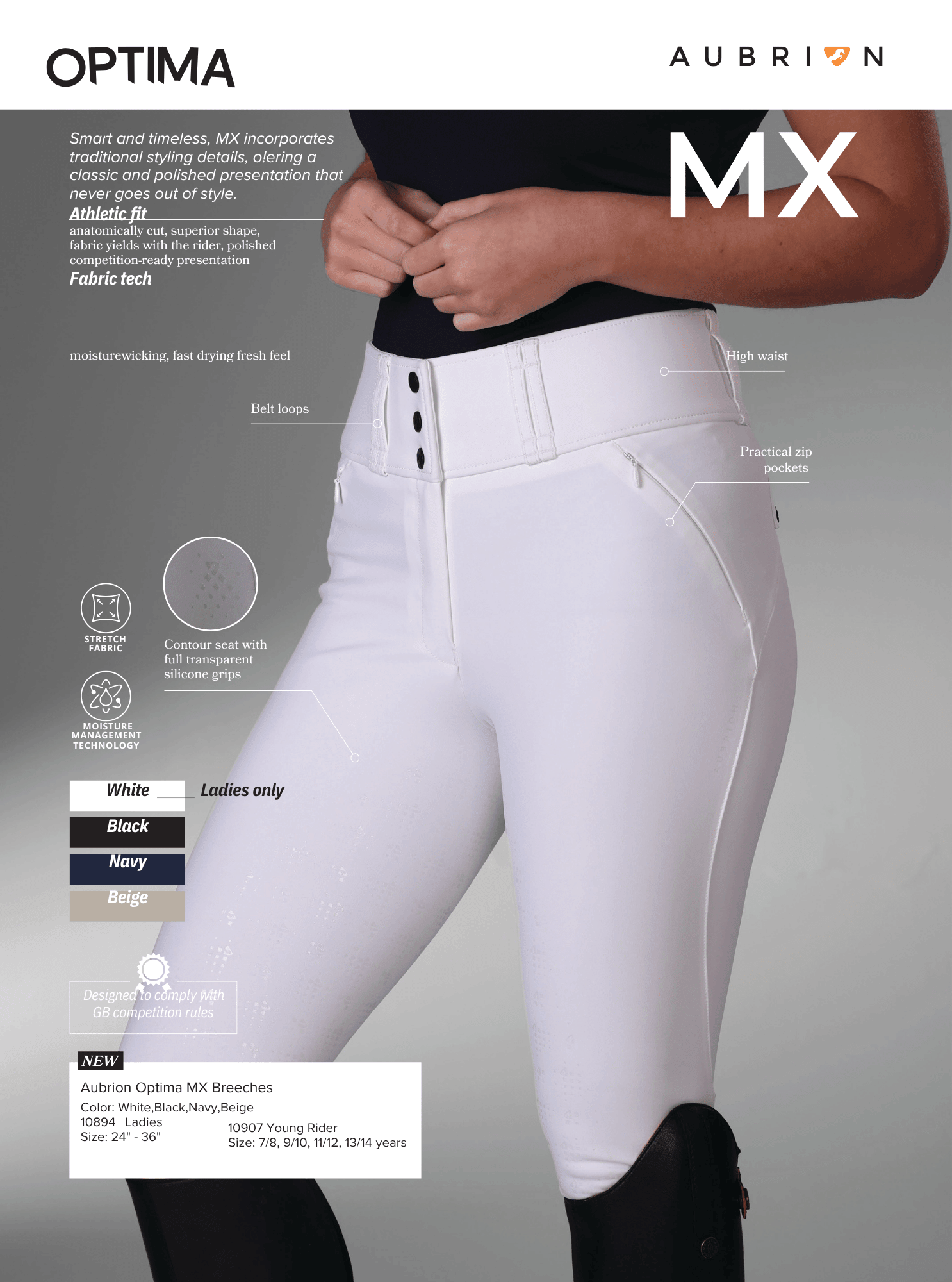 Aubrion Optima MX Breeches