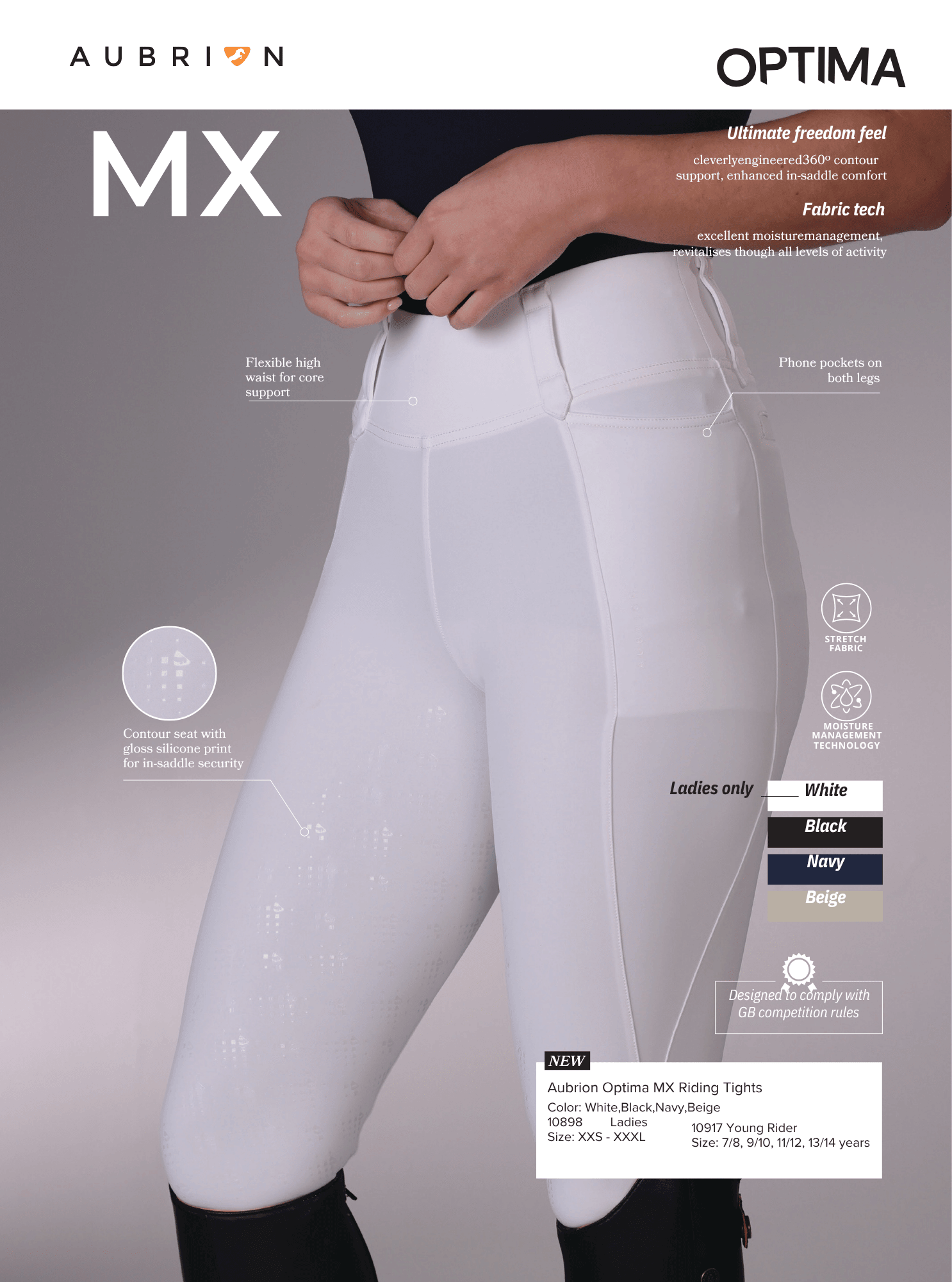 Aubrion Optima MX Riding Tights