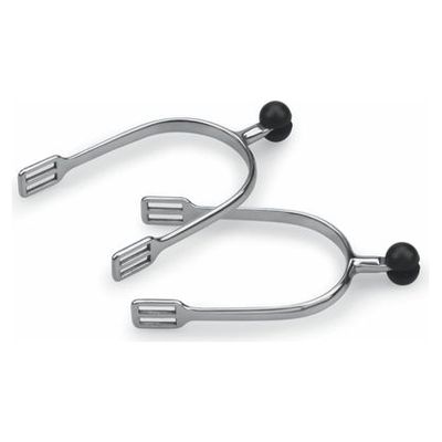 Shires Plastic Roller Ball Spurs - Stainless Steel