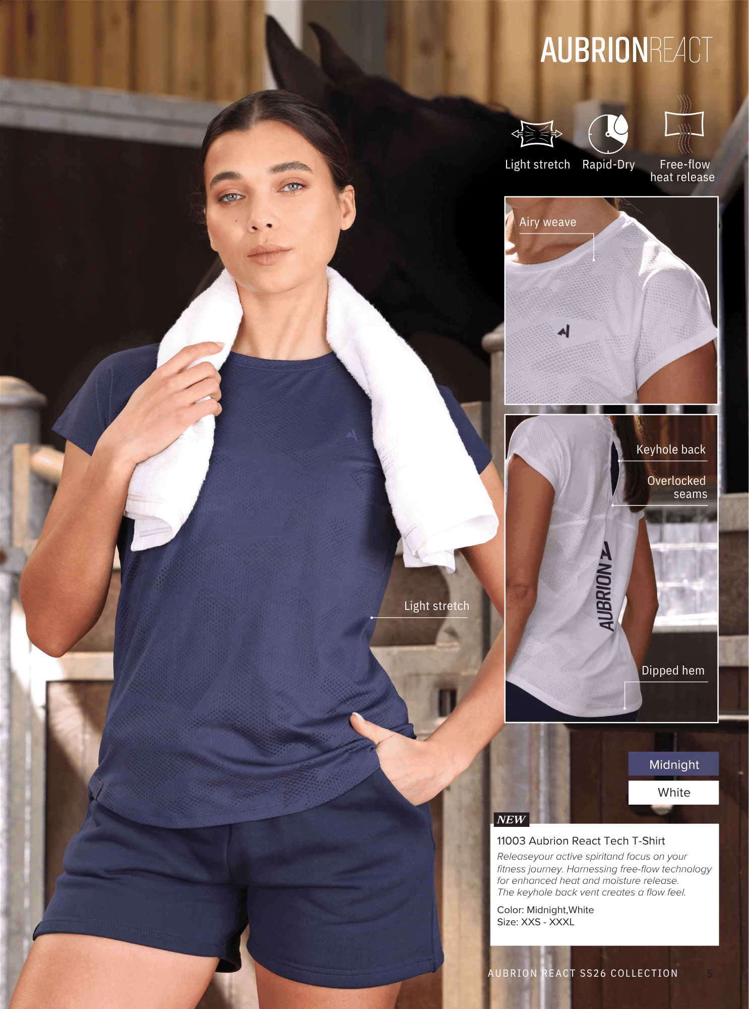 Aubrion React Tech T-Shirt