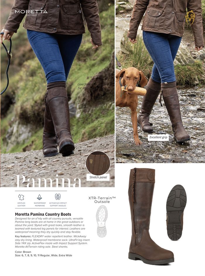 Shires Moretta Pamina country boots, catalog page